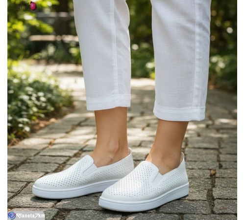 Сліпони жіночі на літо (8 пар р.40-43) білий  "Aba"