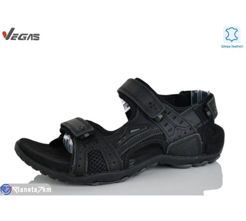 Сандалі чоловічі на літо (8 пар р.41-46) чорний  "Supo-Vegas"