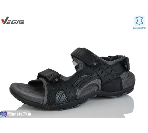 Сандалі чоловічі на літо (8 пар р.41-46) чорний  "Supo-Vegas"