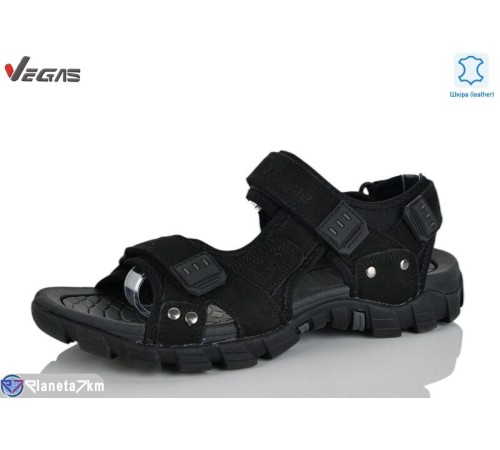 Сандалі чоловічі на літо (8 пар р.41-46) чорний  "Supo-Vegas"