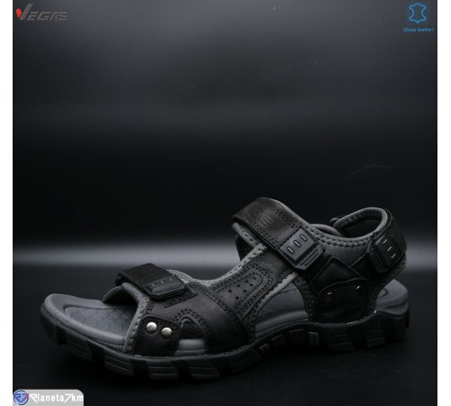 Сандалі чоловічі на літо (8 пар р.41-46) чорний  "Supo-Vegas"