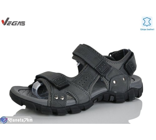 Сандалі чоловічі на літо (8 пар р.41-46) сірий  "Supo-Vegas"