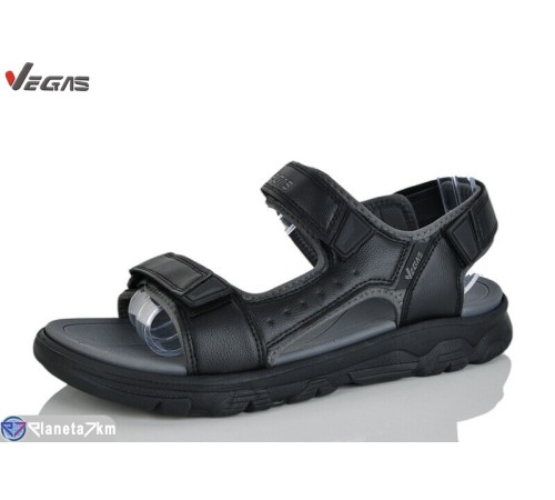 Сандалі чоловічі на літо (8 пар р.41-46) чорний  "Supo-Vegas"