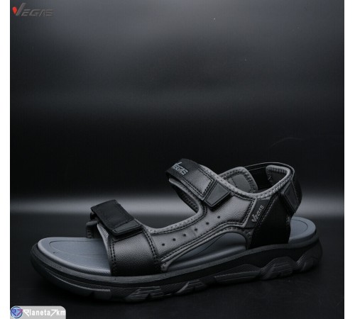 Сандалі чоловічі на літо (8 пар р.41-46) чорний  "Supo-Vegas"