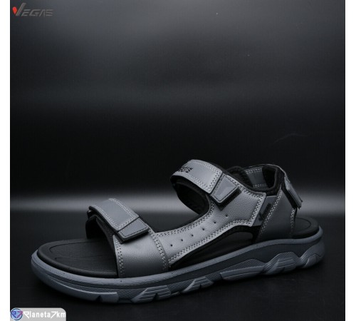 Сандалі чоловічі на літо (8 пар р.41-46) сірий  "Supo-Vegas"