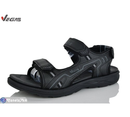 Сандалі чоловічі на літо (8 пар р.41-46) чорний  "Supo-Vegas"