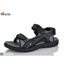 Сандалі чоловічі на літо (8 пар р.41-46) чорний  "Supo-Vegas"