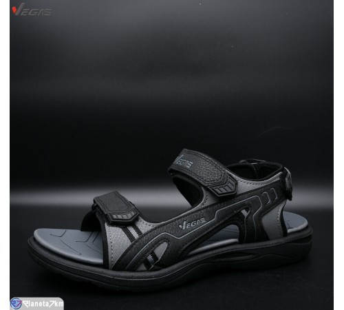 Сандалі чоловічі на літо (8 пар р.41-46) чорний  "Supo-Vegas"