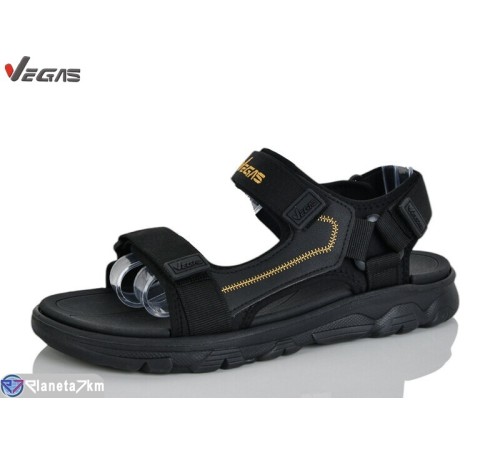 Сандалі чоловічі на літо (8 пар р.41-46) чорний  "Supo-Vegas"