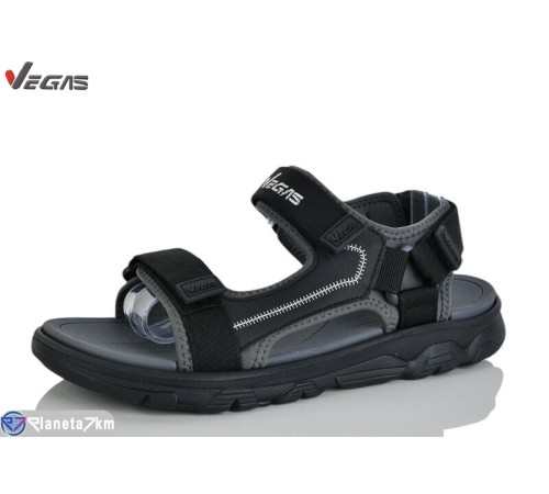 Сандалі чоловічі на літо (8 пар р.41-46) чорний  "Supo-Vegas"