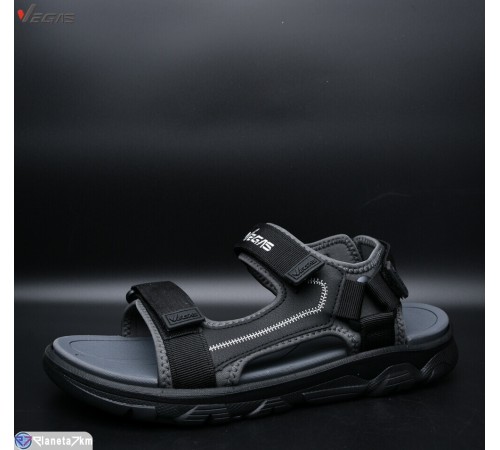 Сандалі чоловічі на літо (8 пар р.41-46) чорний  "Supo-Vegas"