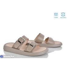 Шлепки жіночі на літо (6 пар р.36-40) коричневий  "Linda"