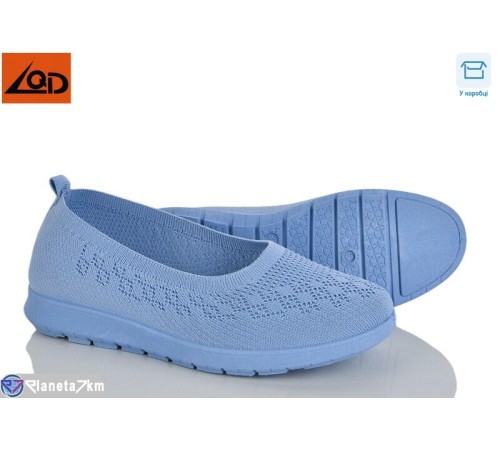 Балетки жіночі на літо (38 пар р.37-42) блакитний  "Dolli"