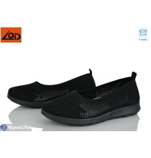 Балетки жіночі на літо (8 пар р.37-42) чорний  "Dolli"