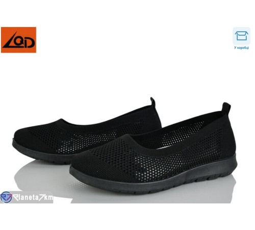 Балетки жіночі на літо (8 пар р.37-42) чорний  "Dolli"