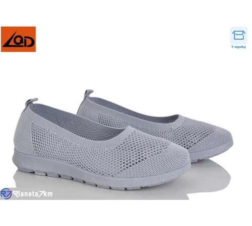 Балетки жіночі на літо (8 пар р.37-42) сірий  "Dolli"