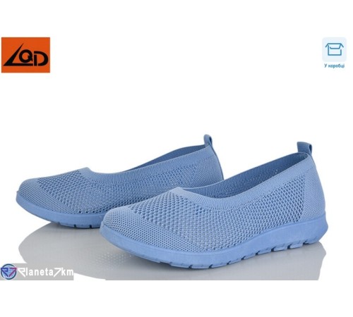 Балетки жіночі на літо (8 пар р.37-42) блакитний  "Dolli"