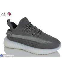 Кросівки жіночі на літо (8 пар р.36-41) сірий  "Aba"