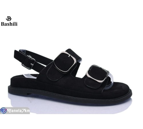 Босоніжки жіночі на літо (6 пар р.36-41) чорний  "Башили"