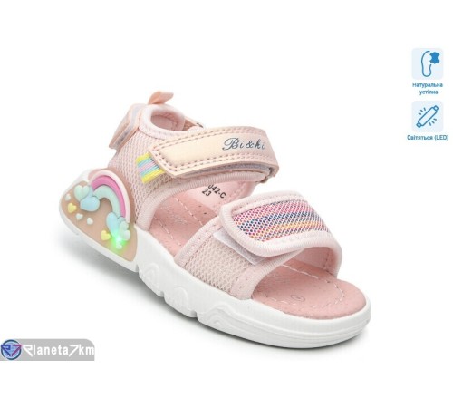 Дитячі босоніжки на літо (8 пар р.23-28) рожевий  "TOMMY"