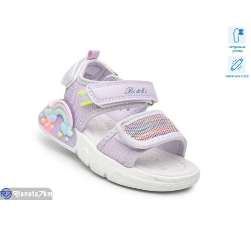 Дитячі босоніжки на літо (8 пар р.23-28) фіолетовий  "TOMMY"