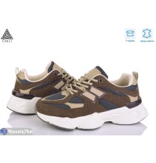 Кросівки жіночі на весну/осінь (8 пар р.36-41) коричневий  "STILLI Group"