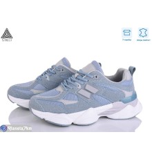 Кросівки жіночі на весну/осінь (8 пар р.36-41) блакитний  "STILLI Group"