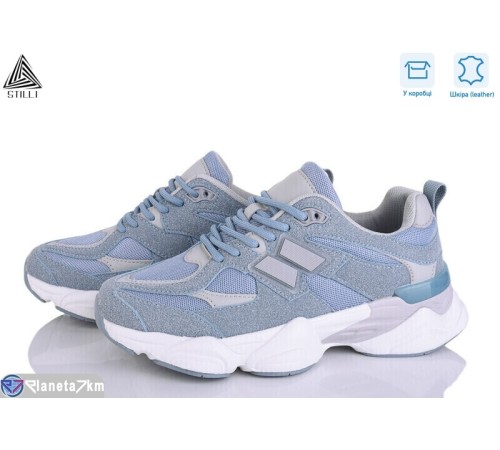 Кросівки жіночі на весну/осінь (8 пар р.36-41) блакитний  "STILLI Group"