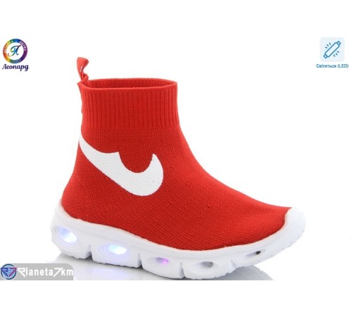 Дитячі кросівки на весну/осінь (5 пар р.26-30) червоний  "Леопард"