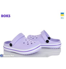 Кроки дитячі на літо (8 пар р.24-35) фіолетовий  "Roks"