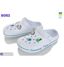 Кроки дитячі на літо (8 пар р.33-36) білий  "Roks"
