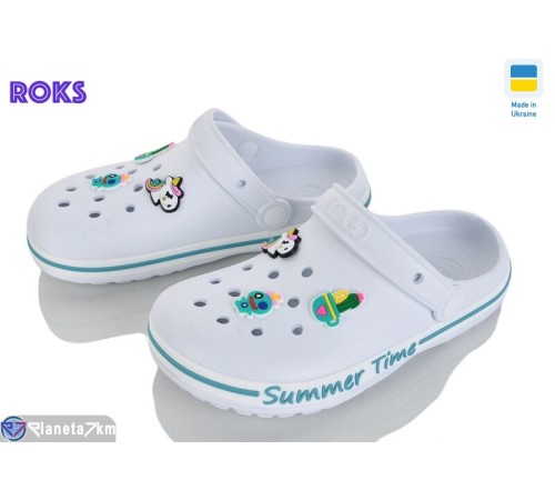 Кроки дитячі на літо (8 пар р.33-36) білий  "Roks"