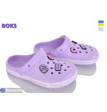 Кроки дитячі на літо (8 пар р.33-36) фіолетовий  "Roks"
