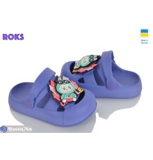 Кроки дитячі на літо (8 пар р.24-29) фіолетовий  "Roks"