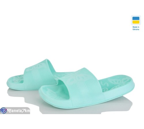 Шлепки жіночі на літо (8 пар р.36-41) зелений  "Ladmir"