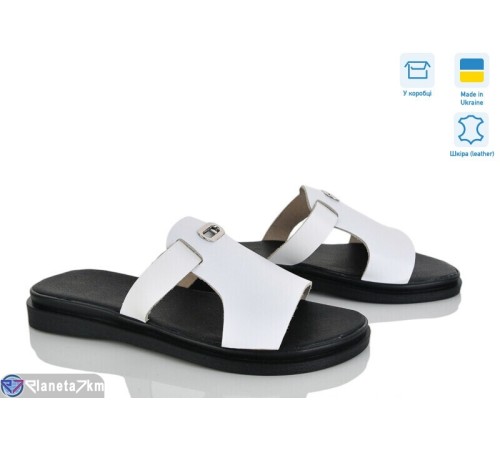 Шлепки жіночі на літо (6 пар р.37-40) білий  "Daman"