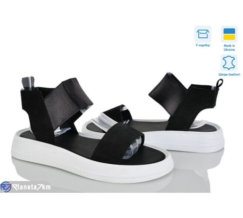 Босоніжки жіночі на літо (4 пар р.37-40) чорний  "Daman"