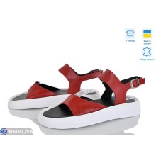 Босоніжки жіночі на літо (6 пар р.36-40) червоний  "Daman"