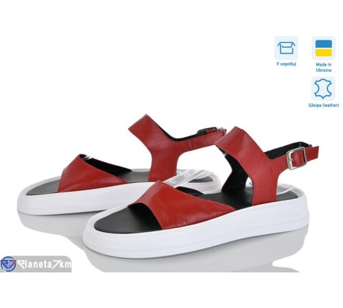 Босоніжки жіночі на літо (6 пар р.36-40) червоний  "Daman"