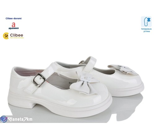 Дитячі туфлі на весну/осінь (8 пар р.31-36) білий  "BELIES-D"