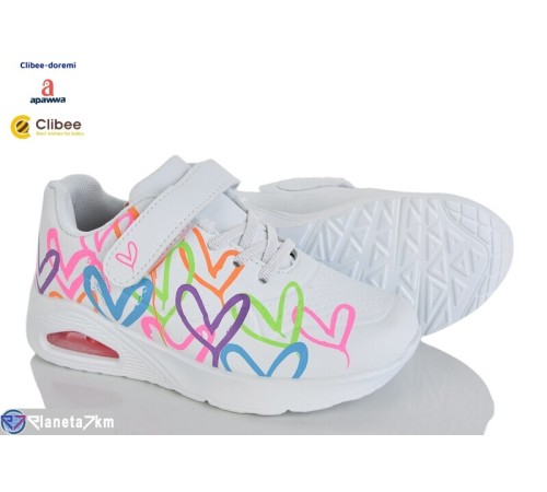 Дитячі кросівки на весну/осінь (8 пар р.31-36) білий  "BELIES-D"