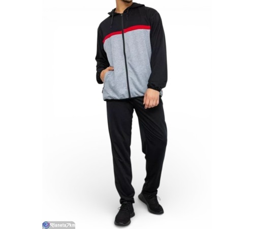 Спортивний костюм чоловічий на весну/осінь (6 шт. р.сетка M-4XL) мікс  "Masari"