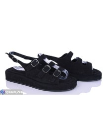 Босоніжки жіночі на літо (8 пар р.36-41) чорний  "LOREDANA"