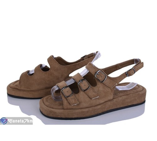Босоніжки жіночі на літо (8 пар р.36-41) коричневий  "LOREDANA"