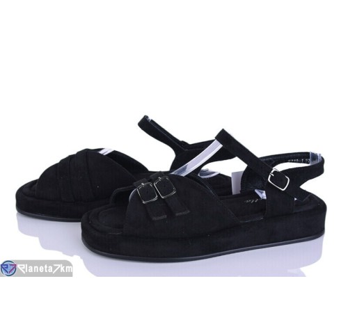 Босоніжки жіночі на літо (8 пар р.36-41) чорний  "LOREDANA"