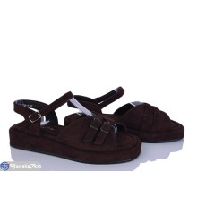 Босоніжки жіночі на літо (8 пар р.36-41) коричневий  "LOREDANA"