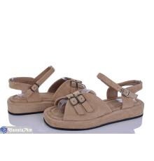 Босоніжки жіночі на літо (8 пар р.36-41) бежевий  "LOREDANA"