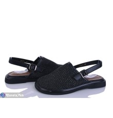 Босоніжки жіночі на літо (8 пар р.36-41) чорний  "LOREDANA"