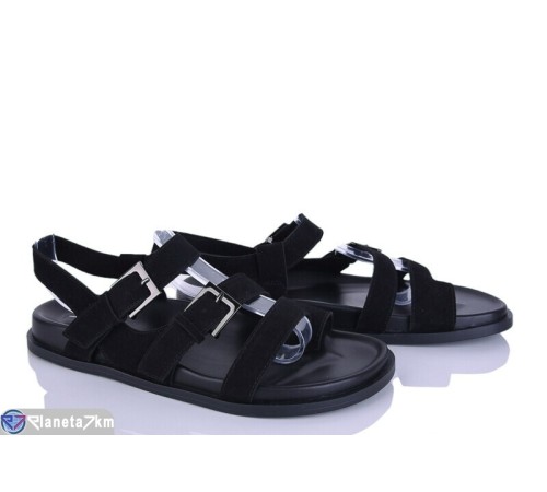 Босоніжки жіночі на літо (8 пар р.36-41) чорний  "LOREDANA"