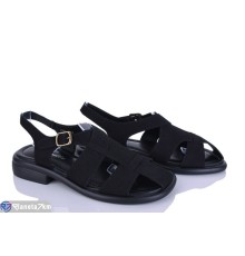 Босоніжки жіночі на літо (8 пар р.36-41) чорний  "LOREDANA"